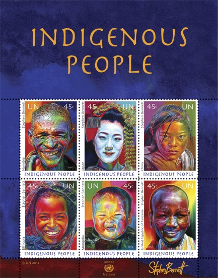 UNNY 1053 45 Indigenous People Souvenir Sheet #ny1053ss