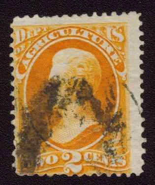 O  2 2c Agriculture Official Stamp Used Minor Defects #o2usedmd