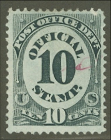 O 51 10c Post Office Official Stamp F-VF Used #o51used