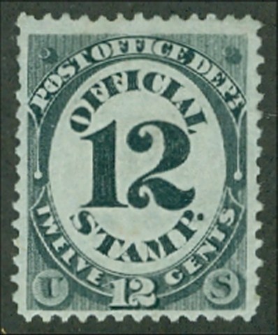 O 52 12c Post Office Official Stamp F-VF Unused #o52og