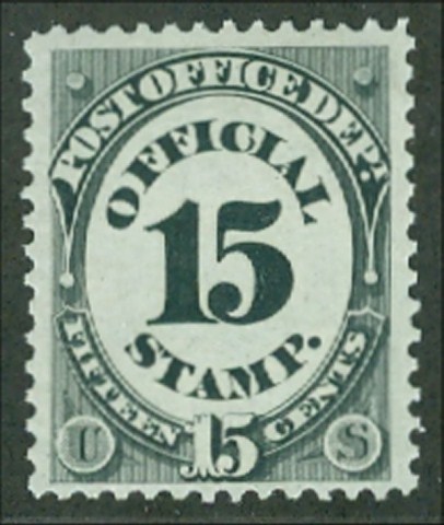 O 53 15c Post Office Official Stamp F-VF Mint NH #o53nh