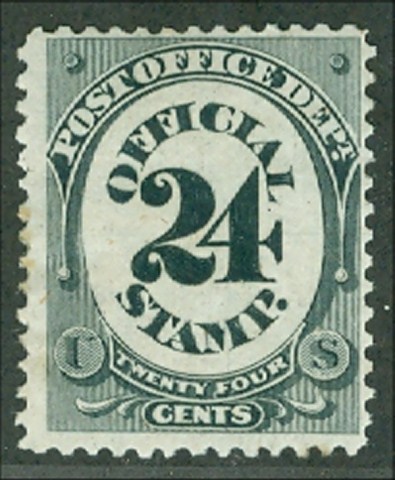 O 54 24c Post Office Official Stamp Unused Minor Defects #o54ogmd