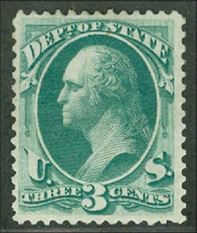 O 59 3c State Official Stamp Unused Minor Defects #o59ogmd