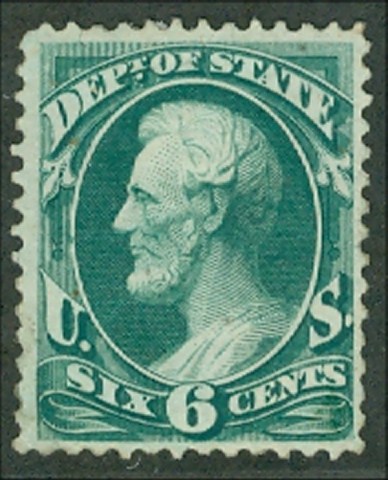 O 60 6c State Official Stamp F-VF Unused No Gum #o60ng