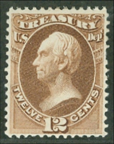 O 78 12c Treasury Official Stamp AVG-F Used #o78usedav