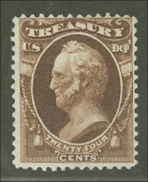 O 80 24c Treasury Official Stamp F-VF Used #o80used