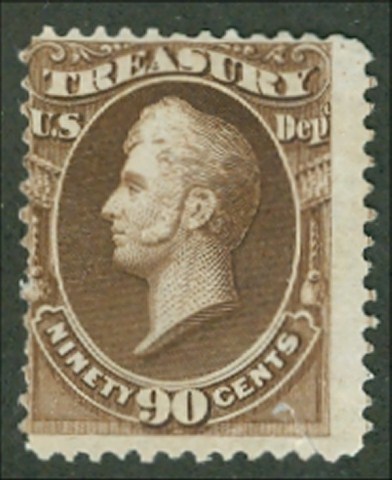 O 82 90c Treasury Official Stamp Unused Minor Defects #o82ogmd