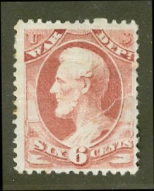 O117 6c War Soft Paper Official F-VF Used #o117used