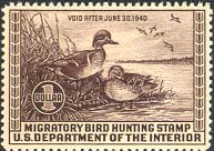 RW 6 1939 Duck Stamp 1 Teal Used Minor Defects #rw6umd