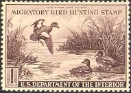 RW 9 1942 Duck Stamp 1 Baldpates F-VF Mint NH #rw9nh