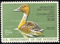 RW53 1986 Duck Stamp 7.50 Fulvous Duck F-VF Used #rw53used