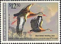 RW57 1990 Duck Stamp 12.50 Blackbellied Duck Plate Block #rw57pb
