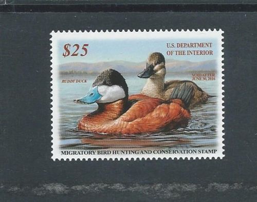 RW82 2015 25.00 Ruddy Duck WA Duck Stamp  Used #rw82used