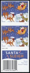 4715ai Forever Santa  Sleigh Imperf Booklet of 20 No Die Cuts #4712-5aimp