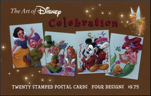 UX436-9  23c Disney Celebration set of 4 F-VF Mint Postal Cards #UX436-9