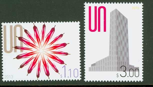 UNNY 1058-59 1.10, 3.00 Definitives Mint NH #unny1058-9pr