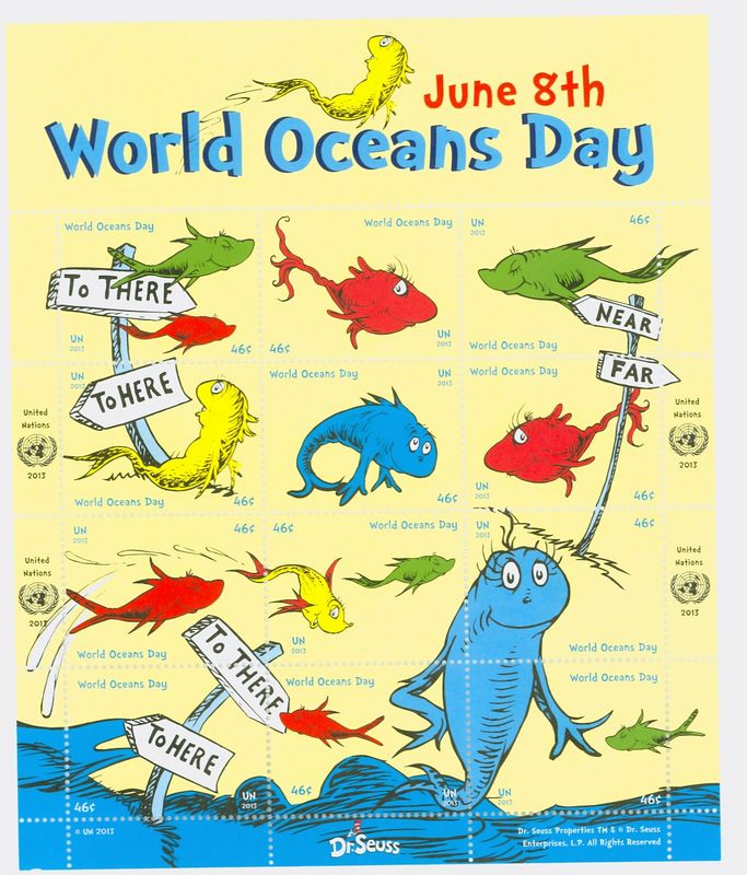 UNNY 1067 46c World Oceans Day Sheet of 12 #unny1067