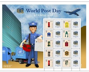 UNNY 1146 World Post Day Personalized Sheet #ny1146sh