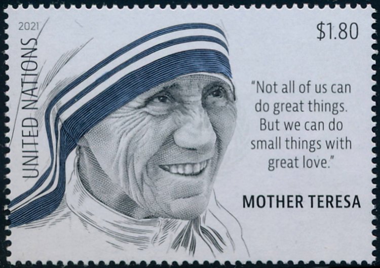 UNNY 1277 1.80 Mother Teresa Mint Single #unny1277nh