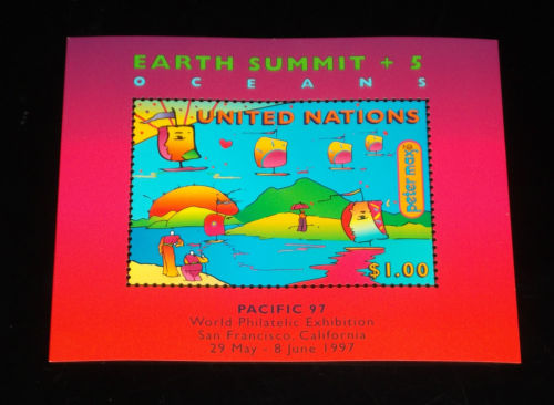 UNNY 708a 1.00 Earth Summit S/S Pacific '97 Overprint #unny708a