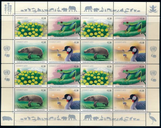 UNV 741-44     1.50�  Endangered Species   Mint NH  Sheet of 16 #unv741-44sh