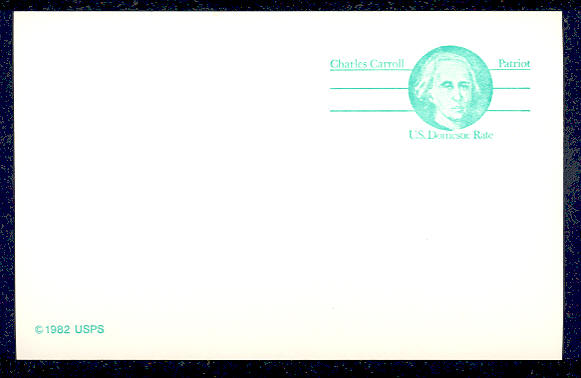 UX105   (14c) Carroll F-VF Mint Postal Card #UX105