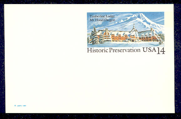 UX119   14c Timberline F-VF Mint Postal Card #ux119