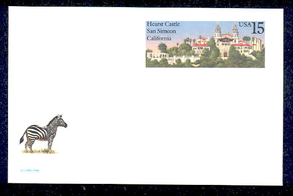 UX125   15c Hearst Castle F-VF Mint Postal Card #ux125