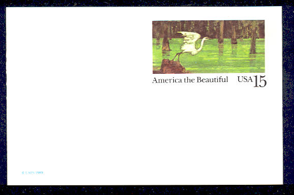 UX129   15c Wetlands F-VF Mint Postal Card #UX129