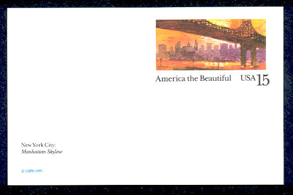 UX137   15c 59th St Bridge F-VF Mint Postal Card #UX137