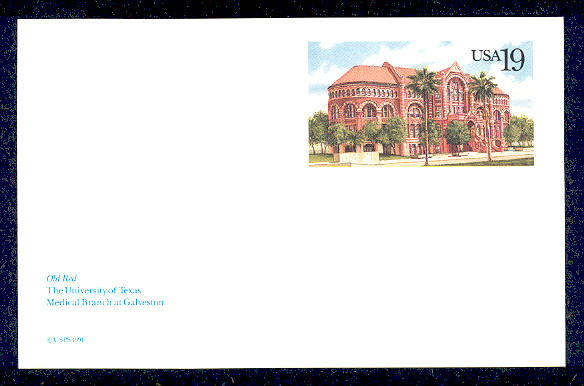 UX155   19c Univ of Texas F-VF Mint Postal Card #UX155