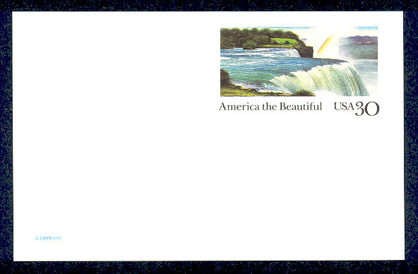 UX158   30c Niagara Falls F-VF Mint Postal Card #UX158