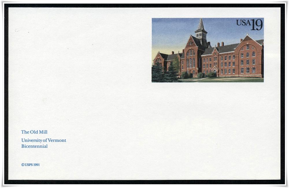 UX159   19c Old Mill F-VF Mint Postal Card #UX159