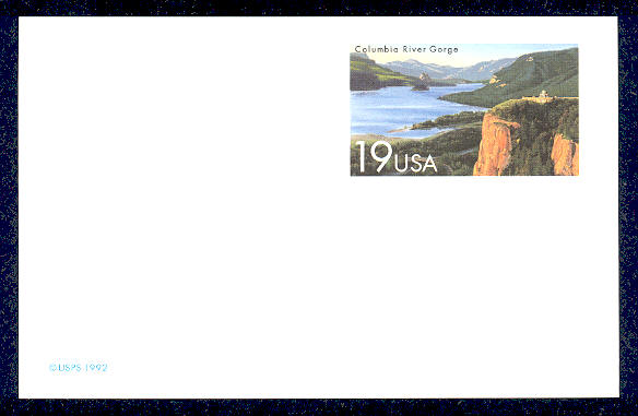 UX164 19c Columbia River Mint Postal Card #UX164