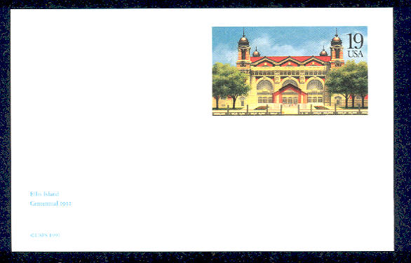 UX165   19c Ellis Island F-VF Mint Postal Card #UX165