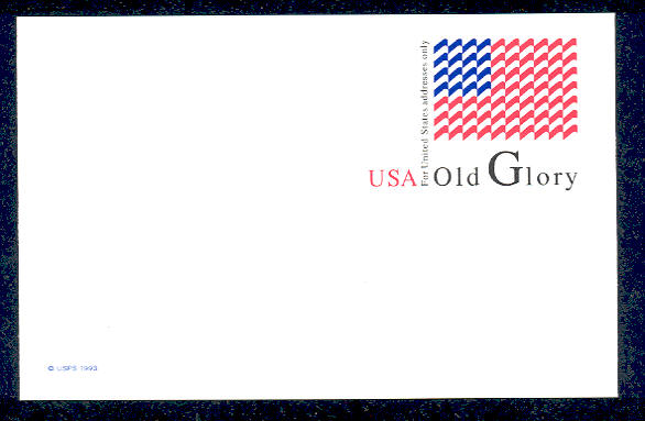 UX199   20c Old Glory F-VF Mint Postal Card #UX199