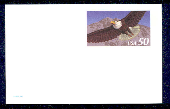 UX219A   50c Eagle Mint Postal Card #UX219A