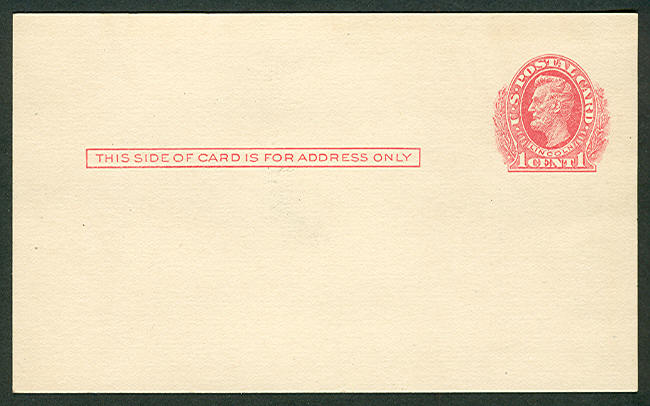 UX 23   1c Lincoln red F-VF Mint Postal Card #16578