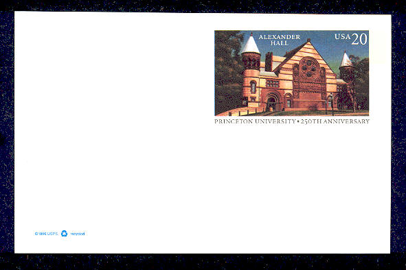 UX263   20c Princeton F-VF Mint Postal Card #UX263