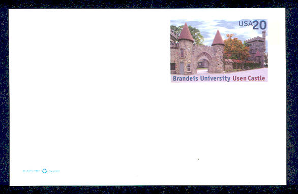 UX299   20c Brandeis University F-VF Mint Postal Card #UX299