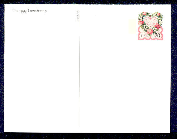 UX300   20c Love F-VF Mint Postal Card #UX300