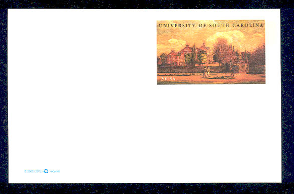 UX362   20c University of South Carolina F-VF Mint Postal Card #UX362
