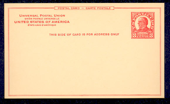 UX 37 3c McKinley Mint Postal Card #ux37