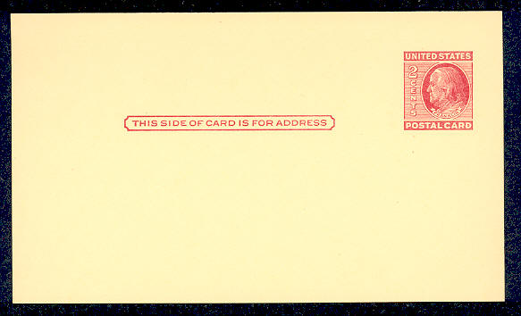 UX 38   2c Franklin F-VF Mint Postal Card #16586