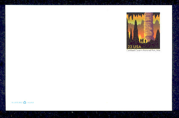 UX381   23c Carlsbad Caverns F-VF Mint Postal Card #UX381