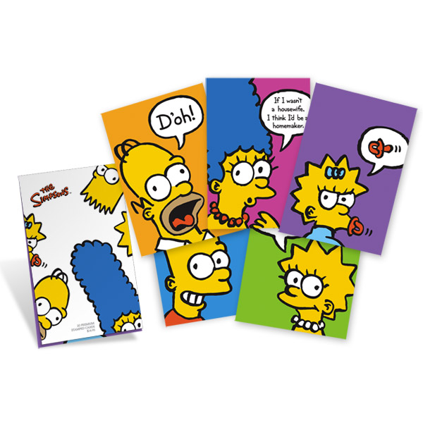 UX557-61 28c Simpsons Mint Postal Cards #ux557