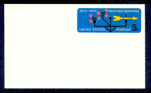 UX 57   5c Weather Service F-VF Mint Postal Card #ux57
