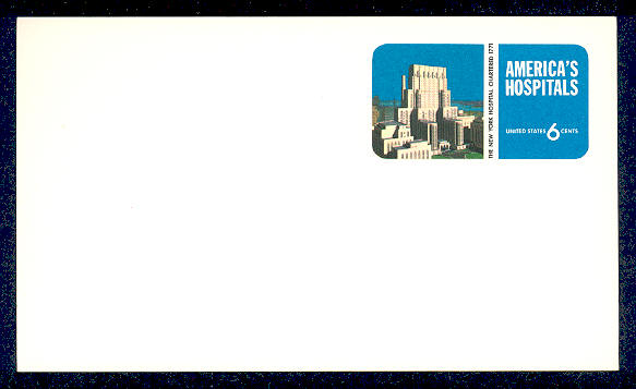 UX 60   6c Hospitals F-VF Mint Postal Card #ux60