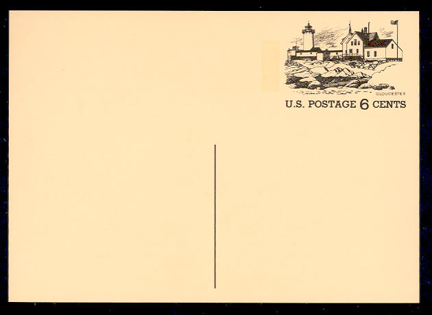 UX 63   6c Gloucester F-VF Mint Postal Card #ux63