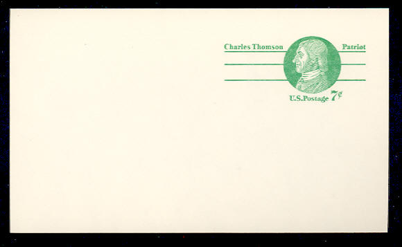 UX 68   7c Thomson F-VF Mint Postal Card #ux68
